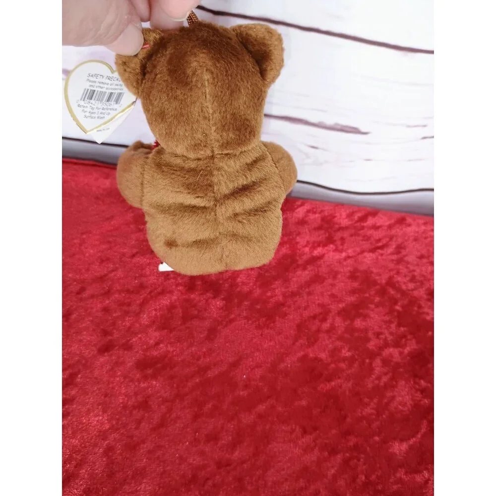 TY 2005 Jingle Beanies Yummy the Bear‎ Ornament Plush